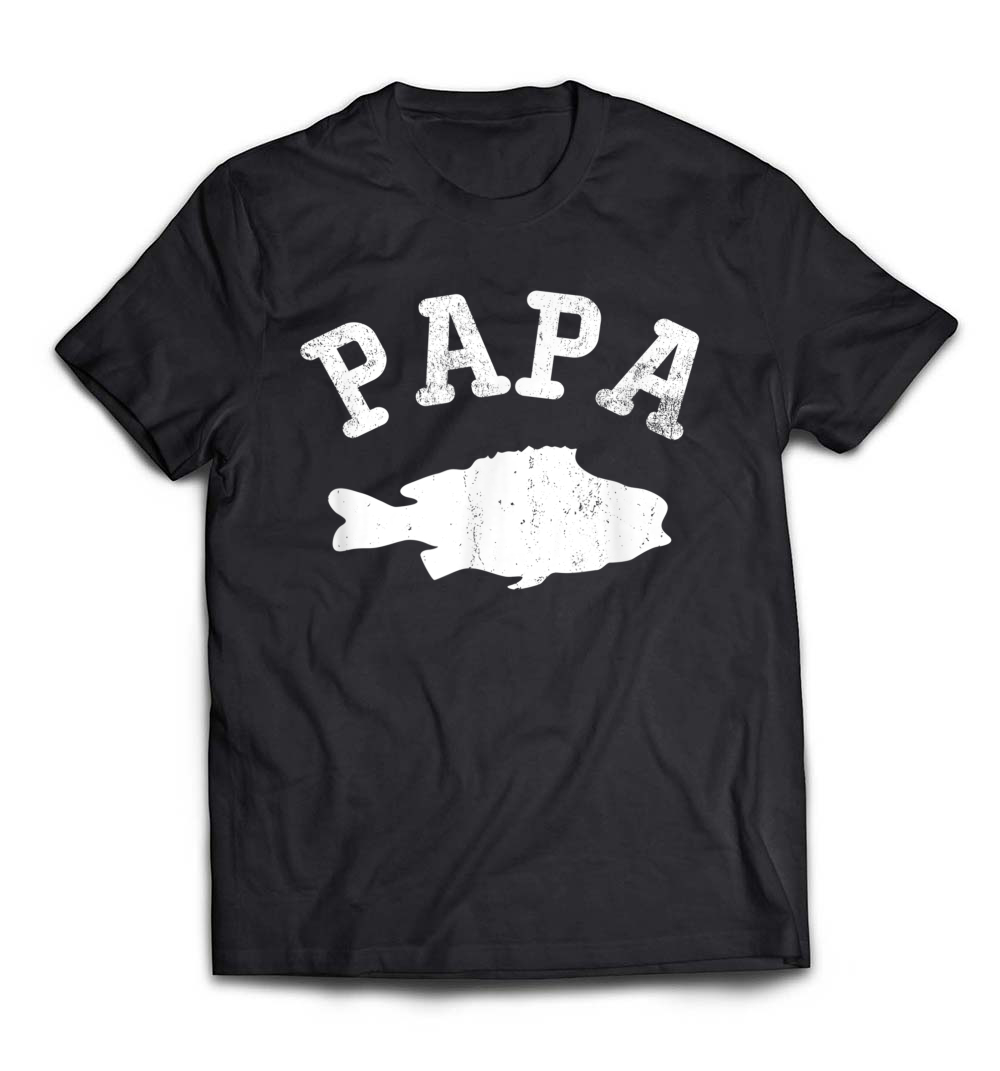 Papa SEA BASS Funny T-Shirt: Celebrate Your Fishing Legacy